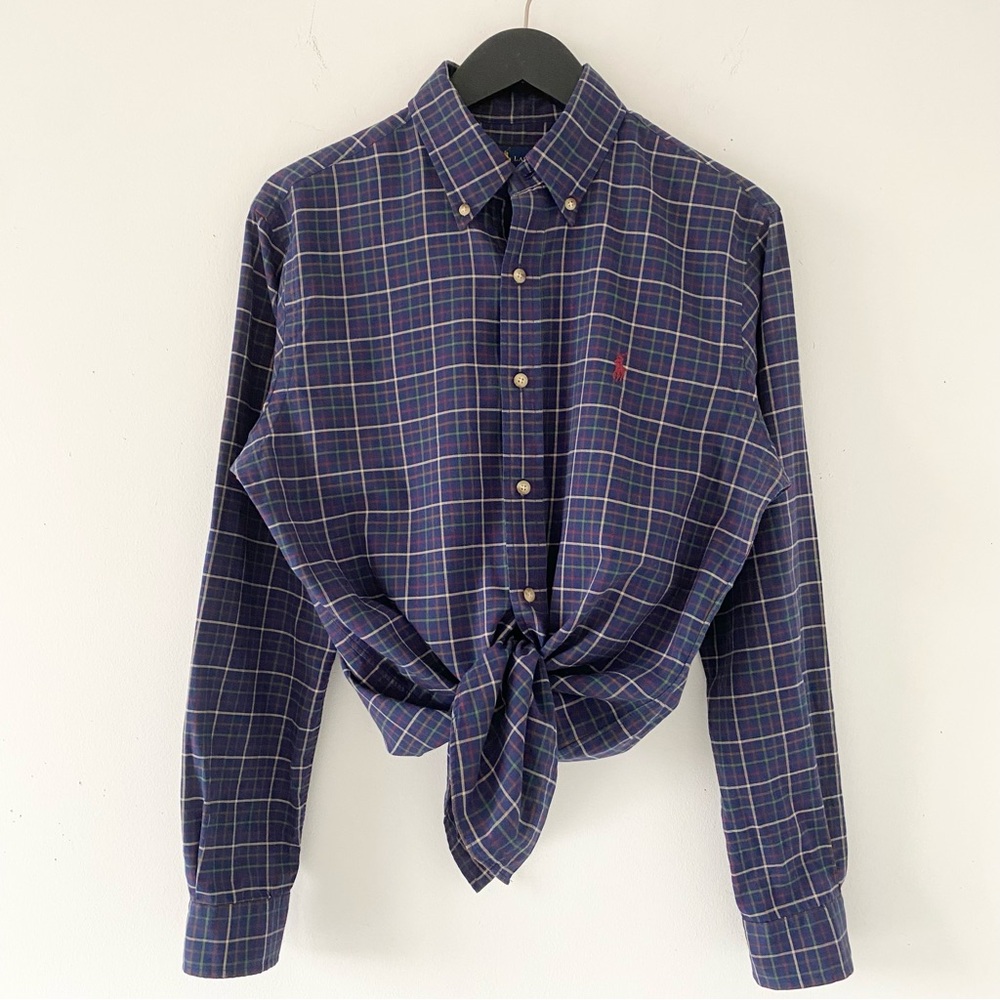 Ralph Lauren 100% Cotton Check Button-Down Shirt